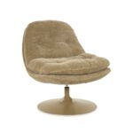 MOSA taupe swivel armchair - 84x74x84 cm - Image 4