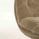 MOSA taupe swivel armchair - 84x74x84 cm - Image 5