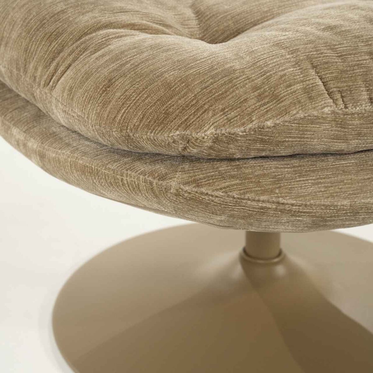 MOSA taupe swivel armchair - 84x74x84 cm - Image 6