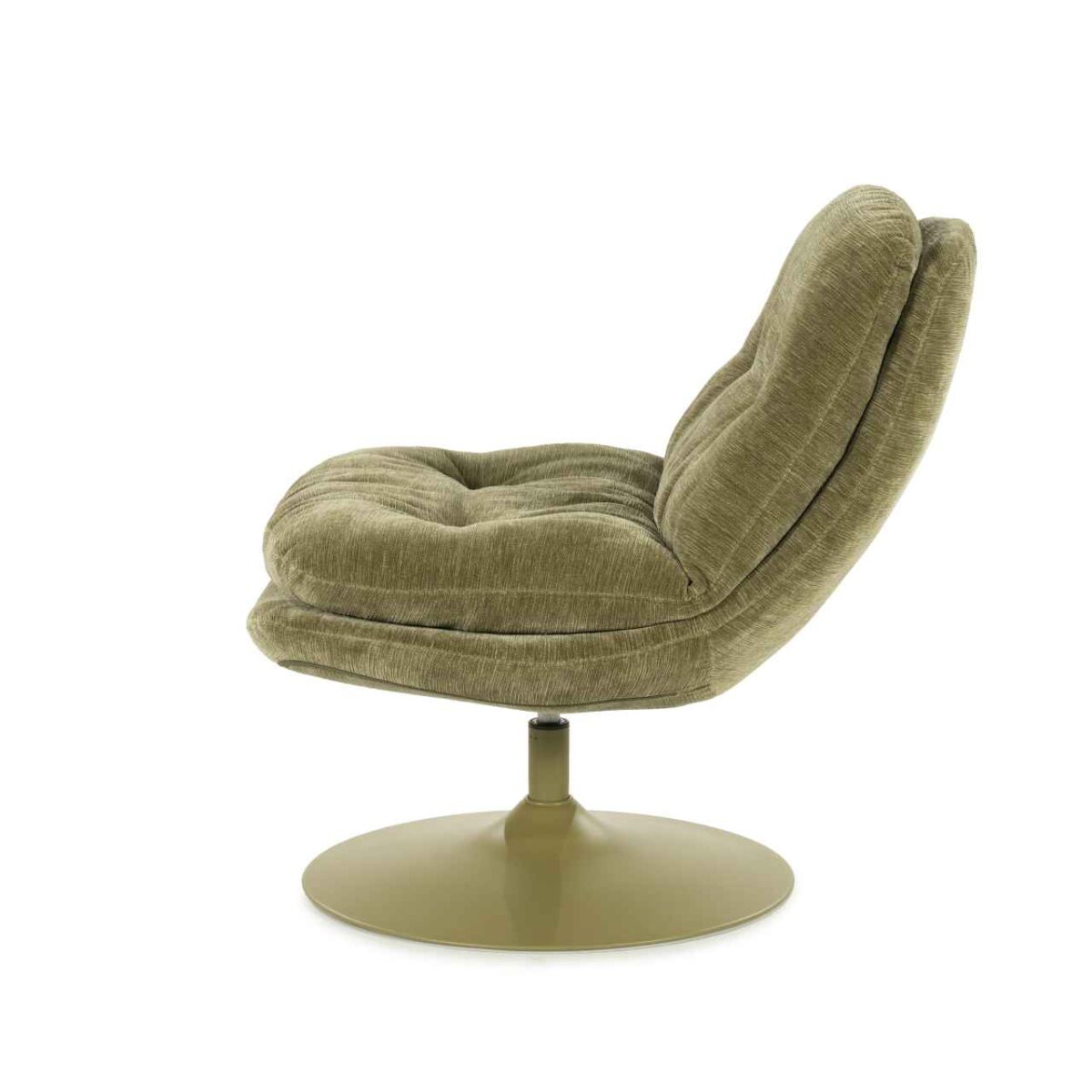 MOSA green swivel armchair - 84x74x84 cm - Image 2