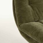 MOSA green swivel armchair - 84x74x84 cm - Image 4