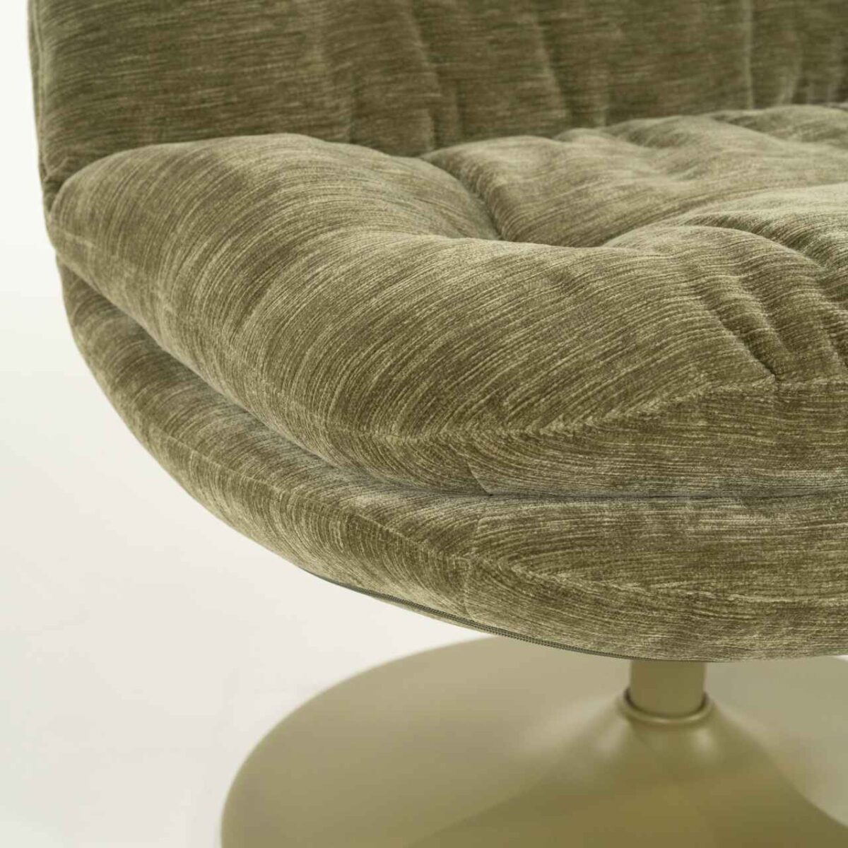 MOSA green swivel armchair - 84x74x84 cm - Image 5
