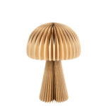 LAME πτυσσόμενο χάρτινο διακοσμητικό μανιτάρι μπεζ(28X28X40CM)
