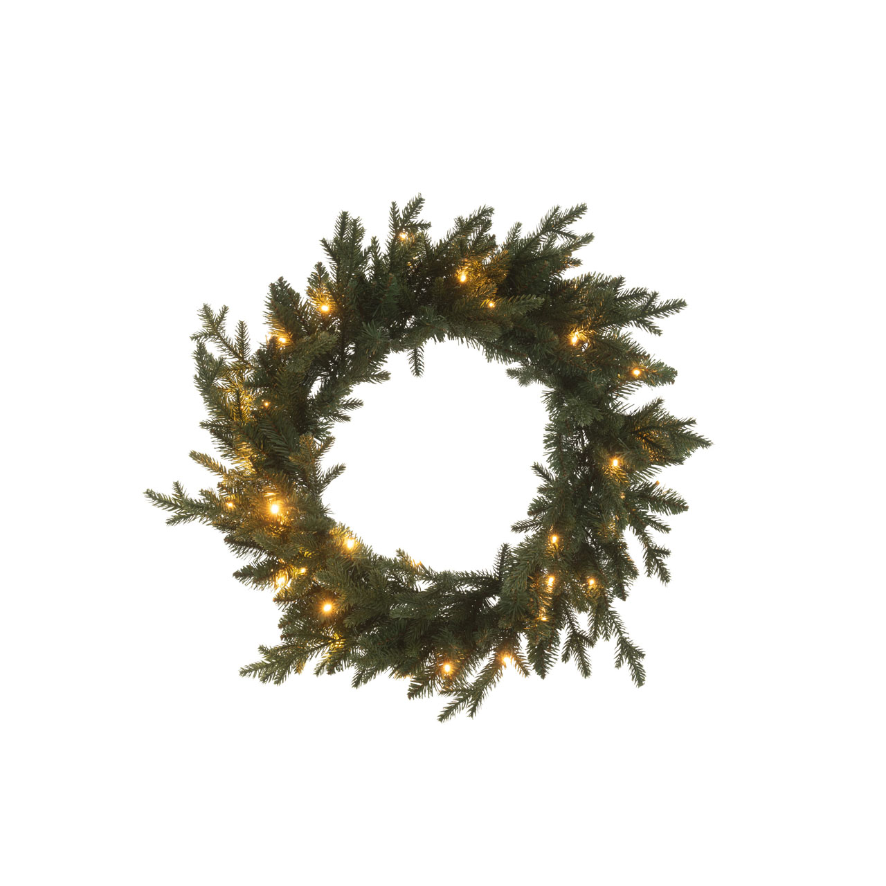 58990 WREA wreath with green led L(60X60X5CM) - Image 1