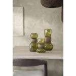 VERRA L - green βάζο με λεπτομέρεια από ξύλο - 19,8x19,8x39,5 cm - Image 2