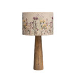 WILDFLOWER επιτραπέζιο φωτιστικό βαση ξύλο μάνγκο