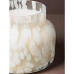 CANDLE λευκό κερί σε γυάλινο βάζο χαραγμένο καπάκι Wishes - Image 3