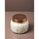 CANDLE λευκό κερί σε γυάλινο βάζο χαραγμένο καπάκι Wishes - Image 4