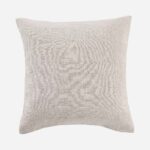 BILLIE Μαξιλάρι από λινό - 45 x 45 cm - Μπρονζέ και μπορντό - Σχεδιασμός: Floriane Jacques - Image 8