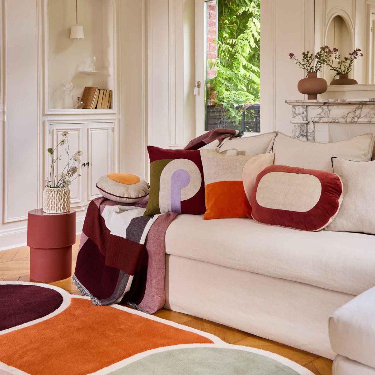 BERYL Μαξιλάρι από λινό και βαμβάκι - 45 x 45cm - Σχεδιασμός: Floriane Jacques - Image 3