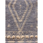 SIGNS μπλε βαμβακερό χαλί 120x180 - Image 3