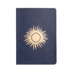 CARNET A5 σημειωματάριο Soleil d'or bleu profond
