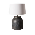 STIREE επιτραπέζιο φωτιστικό από αλουμίνιο και λινό