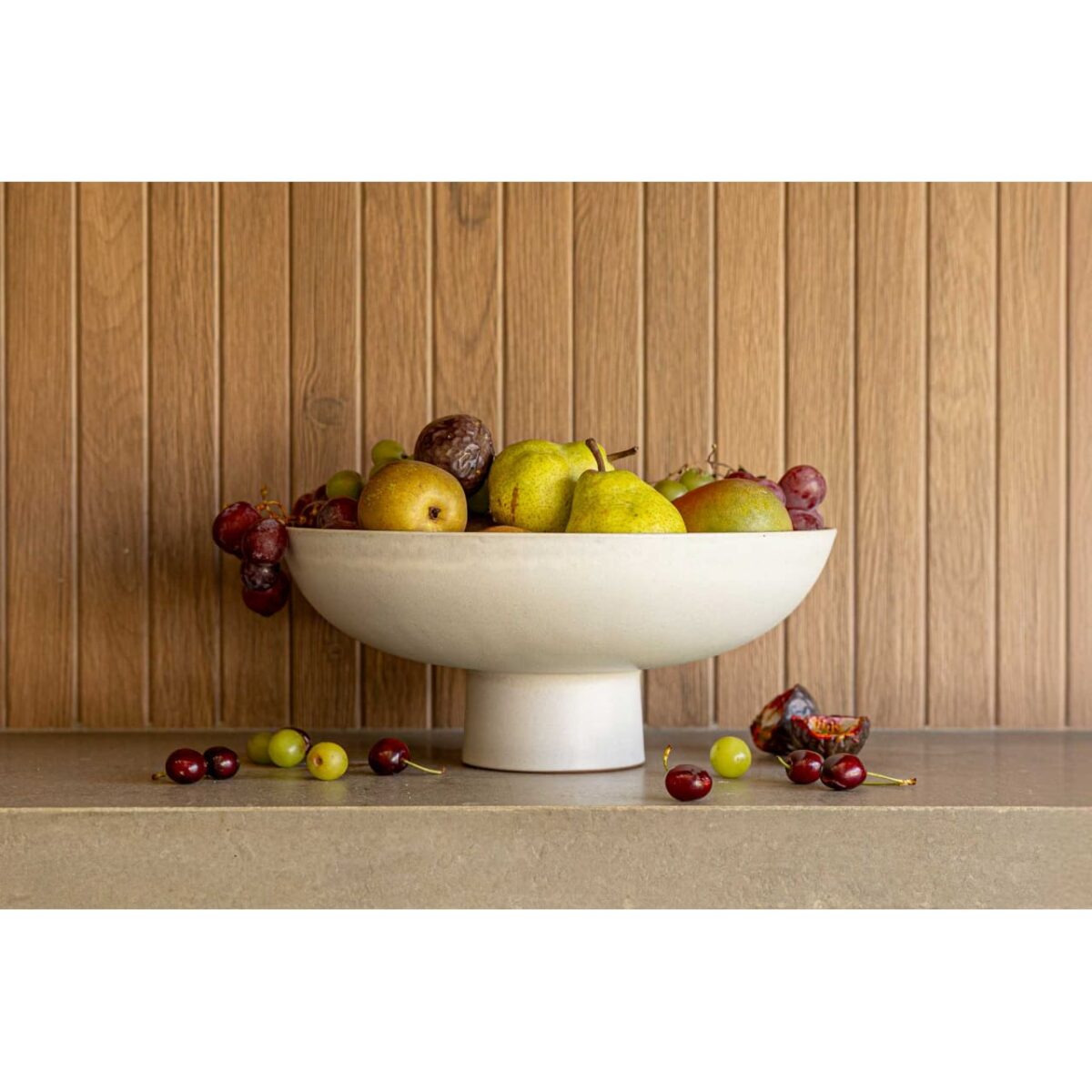 OLEIROS φρουτιέρα λευκή large - Image 2