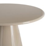 GLOSS TAUPE στρογγυλλό τραπέζι λάκα- 120cm - Image 3