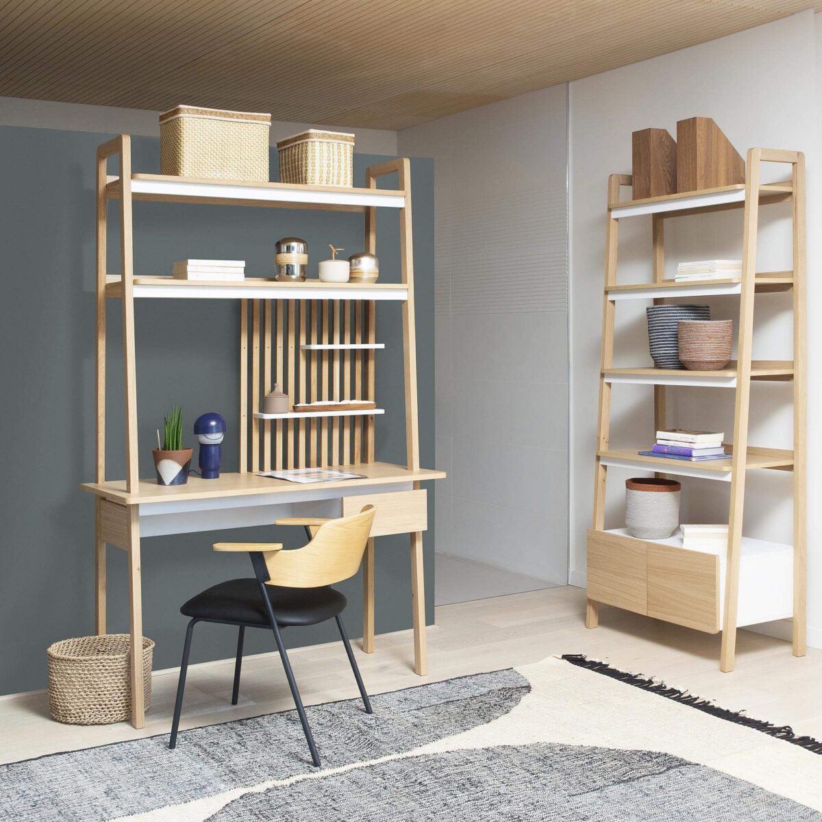 Sebastien Oak wood desk - Natural - Design: Adrien Carves - Image 2