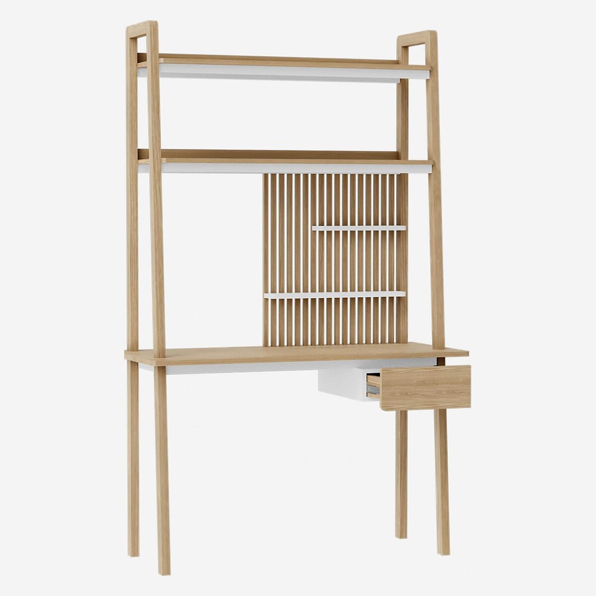 Sebastien Oak wood desk - Natural - Design: Adrien Carves - Image 4