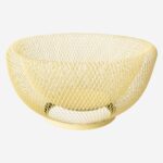 AUDE Μεταλλικό καλάθι φρούτων - 25,5 x 13 cm - Κίτρινο - Image 2