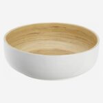 EMIKO  Μπολ σαλάτας από μπαμπού - 30 cm - Λευκό - Image 2