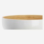 EMIKO  Μπολ σαλάτας από μπαμπού - 30 cm - Λευκό - Image 3