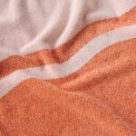 CLARISSE Βαμβακερή πετσέτα θαλάσσης - 90 x 180 εκ. - Μανταρινί - Σχεδιασμός από την Floriane Jacques - Image 5