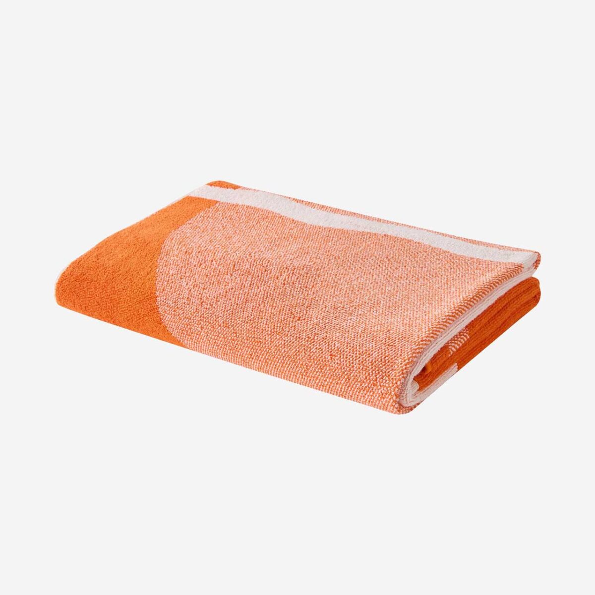 CLARISSE Βαμβακερή πετσέτα θαλάσσης - 90 x 180 εκ. - Μανταρινί - Σχεδιασμός από την Floriane Jacques - Image 6