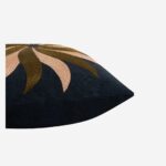 CARMEN Κεντημένο λινό μαξιλάρι - 45 x 45 εκ. - Μπλε  - Σχεδιασμός από Floriane Jacques - Image 7