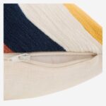 CASTILE Κεντημένο μαξιλάρι από λινό και βαμβάκι - 30 x 70 εκ. - Πράσινο, μπρονζέ και κίτρινο - Σχεδιασμός από την Floriane Jacques - Image 7