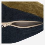 CLARISSE Μαξιλάρι από λινό και βαμβάκι - 45 x 45 εκ. - Χάλκινο, μπλε και ροζ - Σχεδιασμός από την Floriane Jacques - Image 4