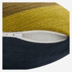 CLARISSE Μαξιλάρι από λινό και βαμβάκι - 30 x 50 εκ. - Χάλκινο, μπλε και ροζ - Σχεδιασμός από την Floriane Jacques - Image 4