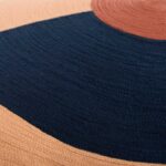 CLARISSE Μαξιλάρι από λινό και βαμβάκι - 30 x 50 εκ. - Χάλκινο, μπλε και ροζ - Σχεδιασμός από την Floriane Jacques - Image 5