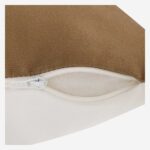 CLARISSE Αδιάβροχο και ανθεκτικό στην υπεριώδη ακτινοβολία μαξιλάρι εξωτερικού χώρου - 50 x 50 cm - Χάλκινο και βαθύ μπλε - Σχεδιασμός από την Floriane Jacques - Image 4