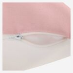 CLARISSE Αδιάβροχο και ανθεκτικό στην υπεριώδη ακτινοβολία μαξιλάρι εξωτερικού χώρου - 50 x 50 cm - Ροζ και Χάλκινο - Σχεδιασμός από την Floriane Jacques - Image 4