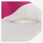 CLARISSE Αδιάβροχο και ανθεκτικό στην υπεριώδη ακτινοβολία μαξιλάρι εξωτερικού χώρου - 40 x 80 cm - Ροζ και βαθύ μπλε - Σχεδιασμός από την Floriane Jacques - Image 4