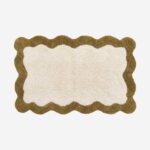 NAHIA χαλάκι μπάνιου από φυσικό βαμβάκι - 1200 g/m²  εκρού μπρονζέ 50*80