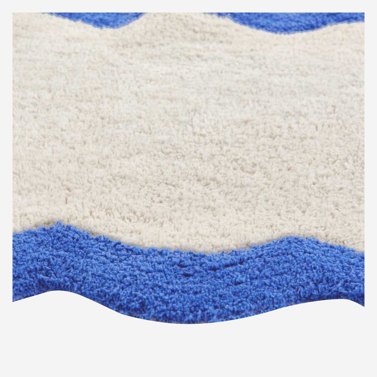 NAHIA χαλάκι μπάνιου από φυσικό βαμβάκι - 1200 g/m² μπλε εκρού 50*80 - Image 5