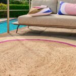 CLARISSE Χαλί Γιούτα  Φυσικό και Φούξια D200 - Image 6