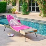 CLARISSE Βαμβακερή πετσέτα θαλάσσης - 90 x 180 εκ. - Φούξια - Σχεδιασμός από Floriane Jacques - Image 2