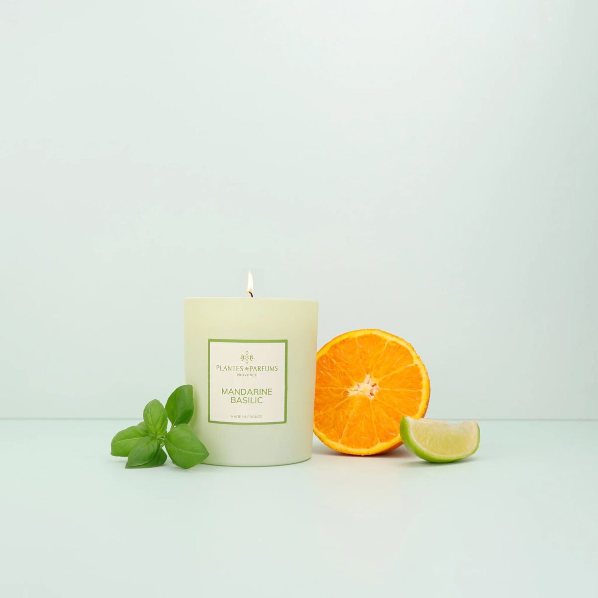 PLANTES&PARFUMS Αρωματικό φυτικό κερί 180g Mandarine Basilic - Image 3