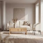 HANITA Τραπεζάκι σαλονιού με 6 συρτάρια από δρυ - Φυσικό - Σχεδιασμός: Bethan Gray