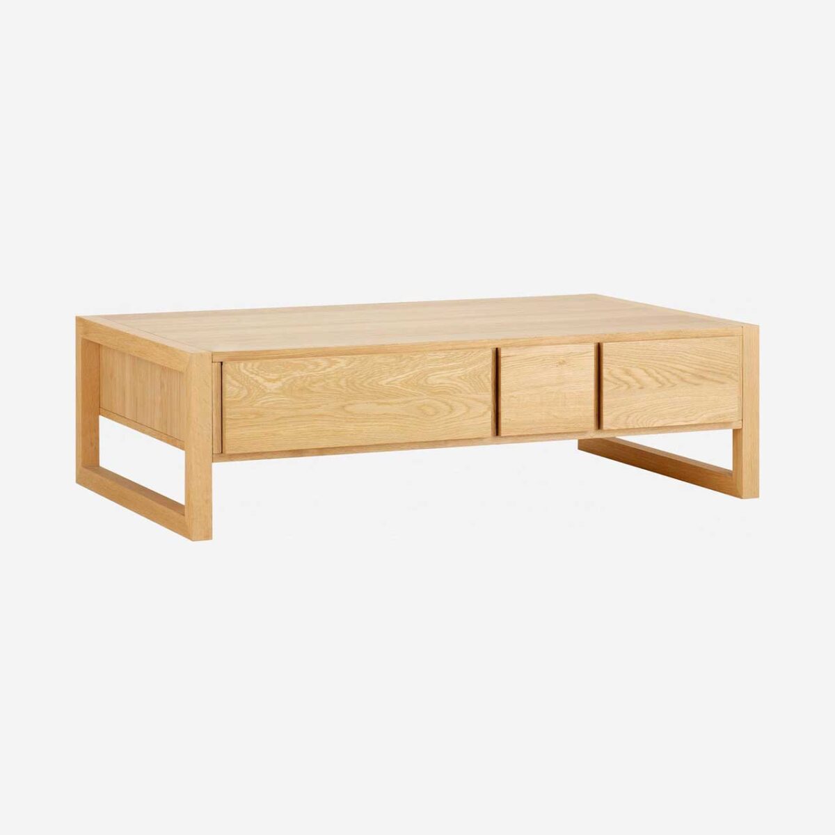 HANITA Τραπεζάκι σαλονιού με 6 συρτάρια από δρυ - Φυσικό - Σχεδιασμός: Bethan Gray - Image 4