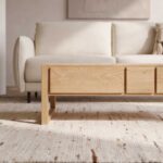 HANITA Τραπεζάκι σαλονιού με 6 συρτάρια από δρυ - Φυσικό - Σχεδιασμός: Bethan Gray - Image 5