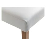 VALENTINA Καρέκλα με λευκό δέρμα PU και δρύινα πόδια - Image 4