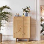 Milord Ψηλός 2θυρος μπουφές από δρυ - Φυσικό