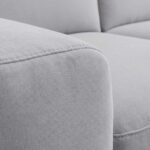 FARO Καναπές-κρεβάτι 3 θέσεων - Κρεβάτι 160 cm - Στρώμα 16 cm - Ύφασμα Atrani Γκρι ανοιχτό - Image 2