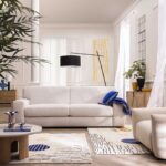 FARO Καναπές-κρεβάτι 3 θέσεων - Κρεβάτι 160 cm - Στρώμα 16 cm - Ύφασμα Atrani Γκρι ανοιχτό - Image 6