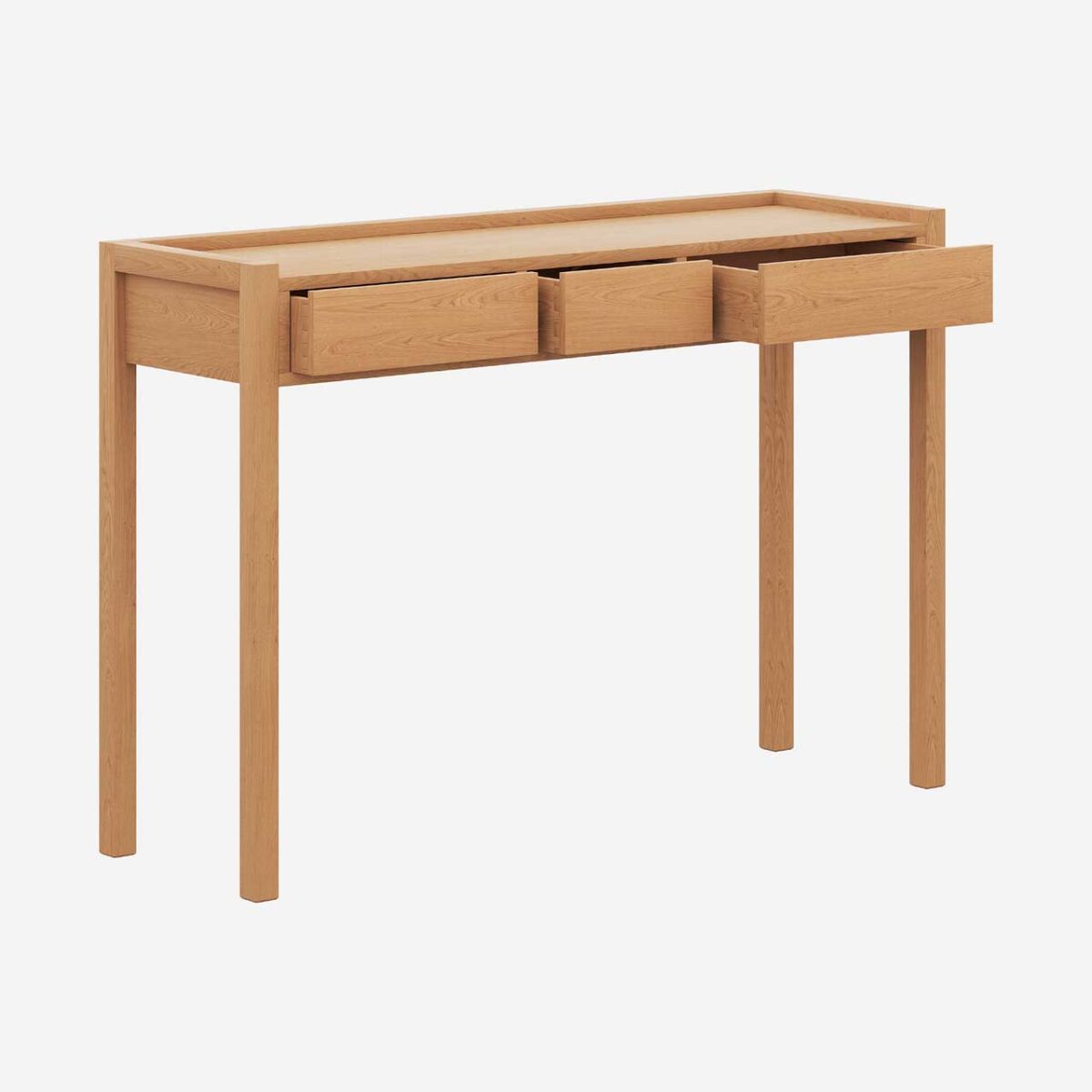 HANITA Κονσόλα με 3 συρτάρια από δρυ - Φυσικό - Σχεδιασμός: Bethan Gray - Image 3