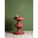 FORMS Βοηθητικό μεταλλικό τραπέζι μπορντώ H47 D30 - Image 2