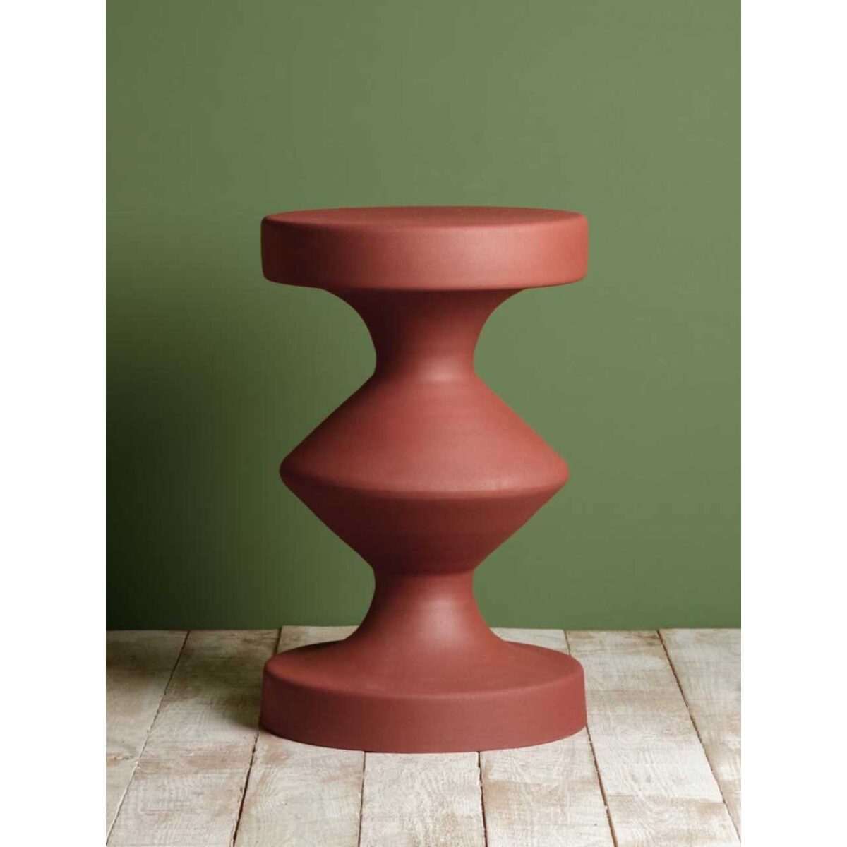 FORMS Βοηθητικό μεταλλικό τραπέζι μπορντώ H47 D30 - Image 3