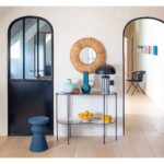 RULES Μεταλλικό λακαριστό μπλε βάζο με στρογγυλή λαβή H22 D15 - Image 4